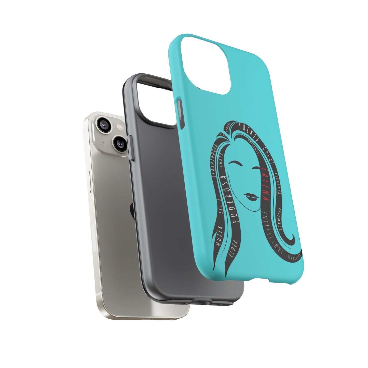 Blue Fuerza Latina Tough Phone Case | Latina Empowerment Protective Cover