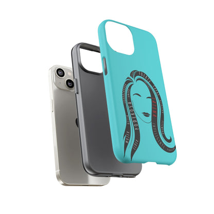 Blue Fuerza Latina Tough Phone Case | Latina Empowerment Protective Cover