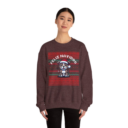 Feliz Navidog Ugly Christmas Sweater- Pitbull