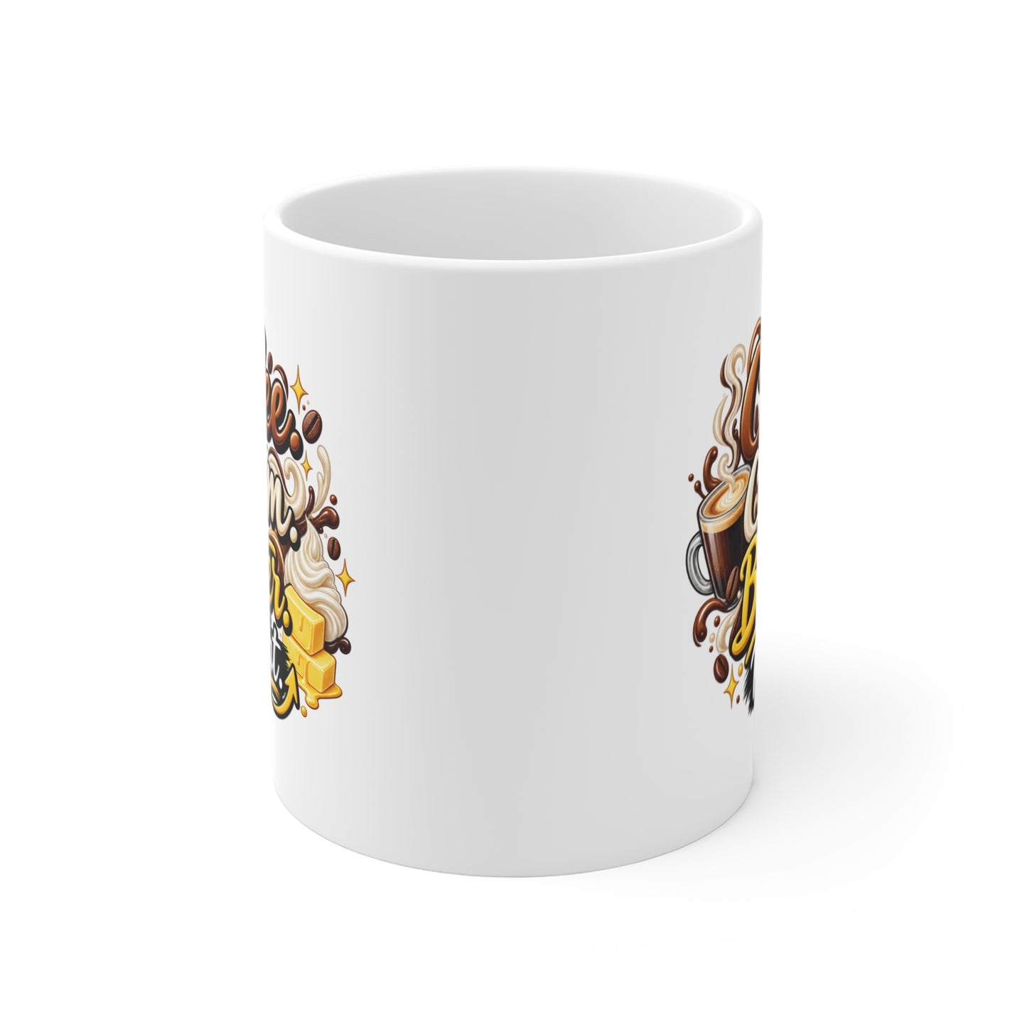 Coffee, Cream, Butter Mug — Kitchen Coffee Lover 11oz Ceramic Mug