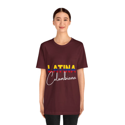 Latina Colombiana, Shirt - Colombian Latina Pride Graphic Tee for Women