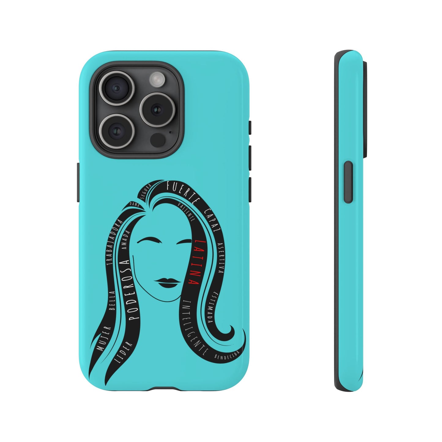 Blue Fuerza Latina Tough Phone Case | Latina Empowerment Protective Cover