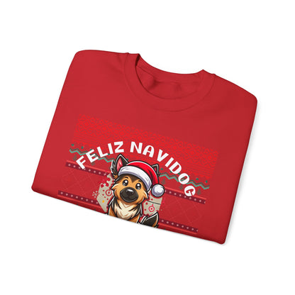 Copy of Feliz Navidog Ugly Christmas Sweater- German Shepherd