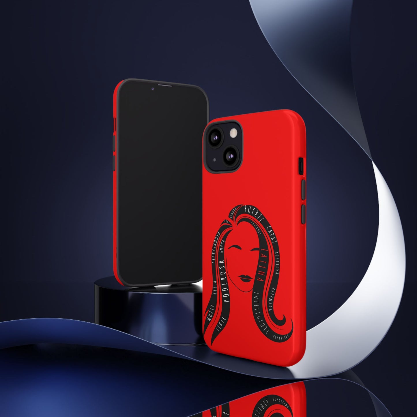 Red Fuerza Latina Tough Phone Case | Latina Empowerment Protective Cover