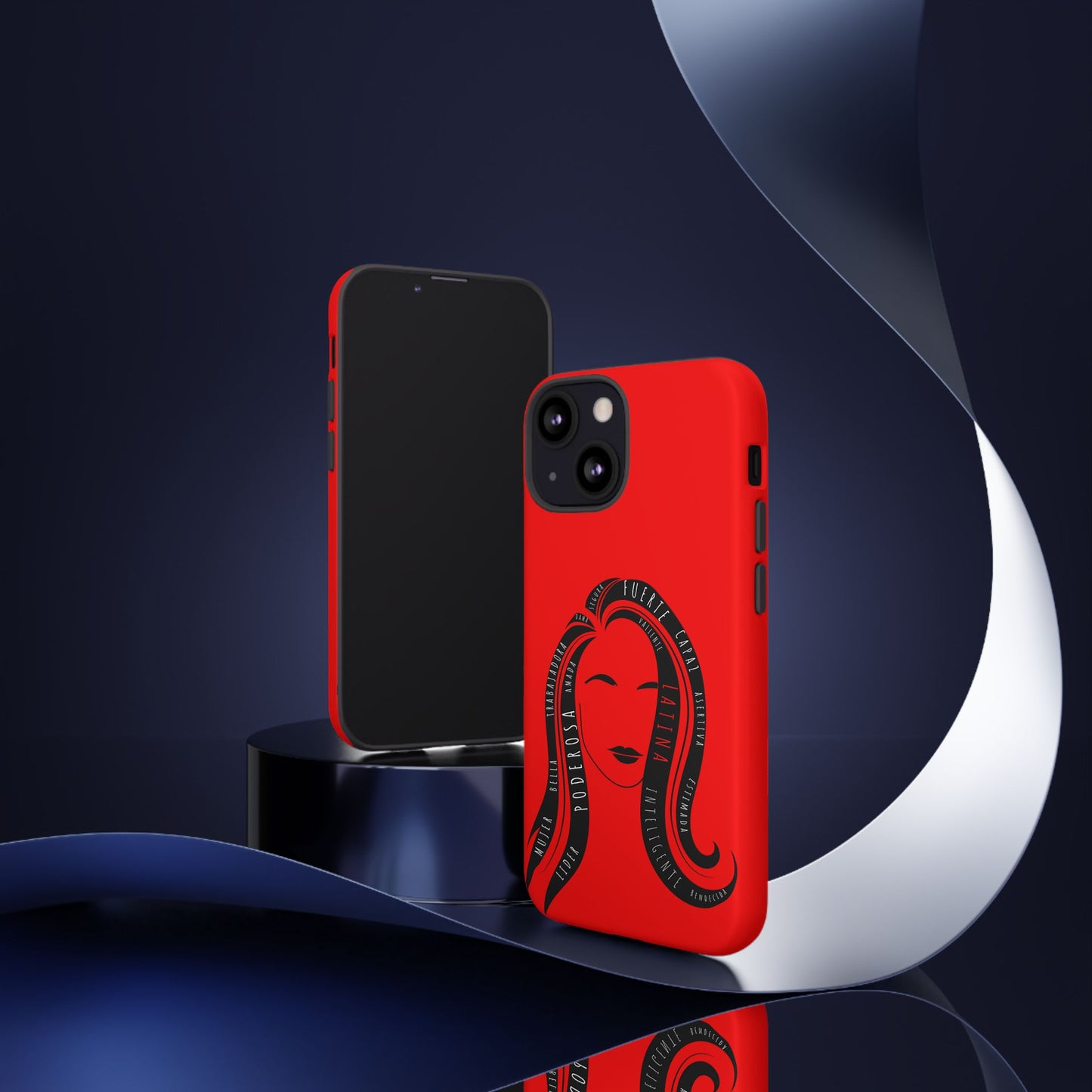 Red Fuerza Latina Tough Phone Case | Latina Empowerment Protective Cover
