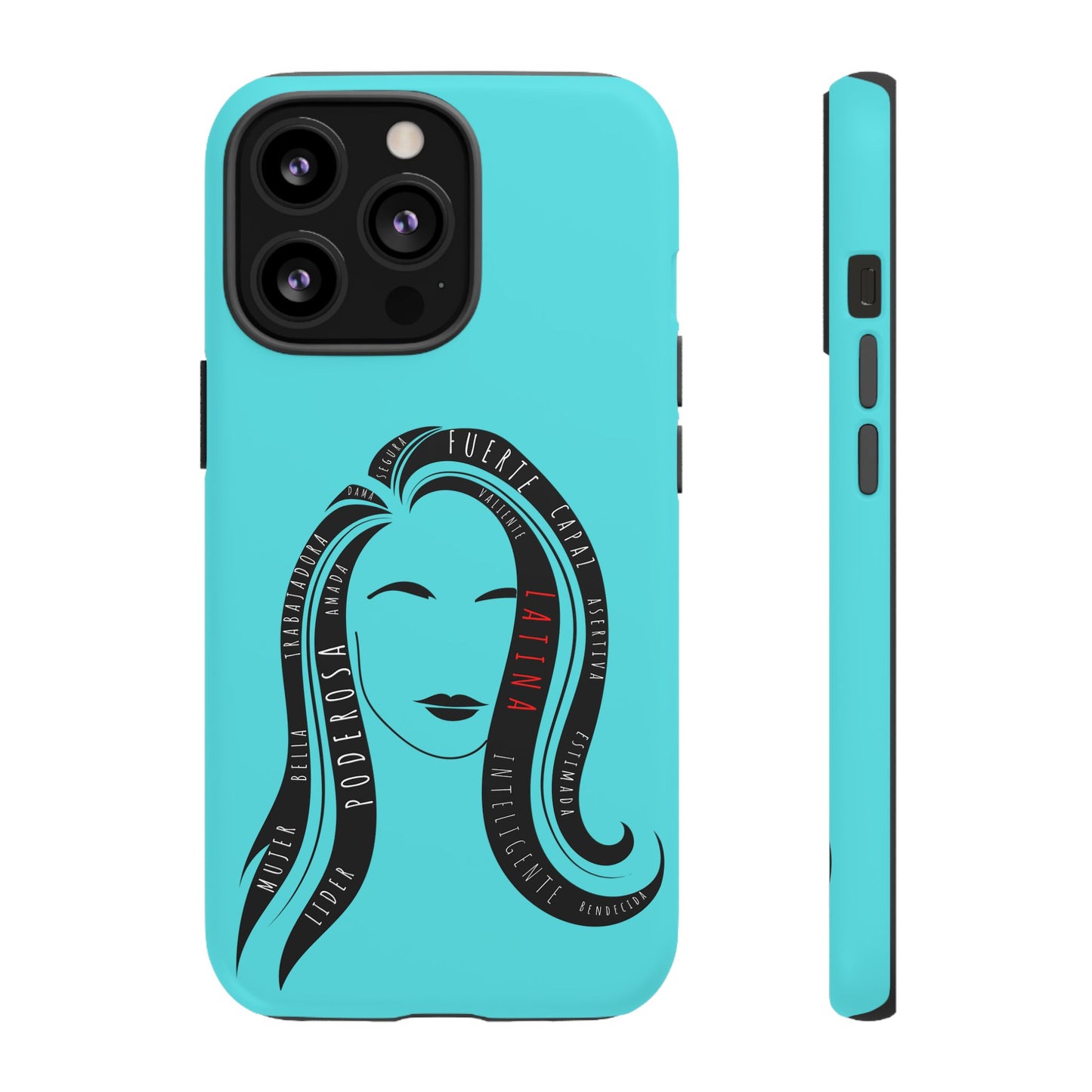 Blue Fuerza Latina Tough Phone Case | Latina Empowerment Protective Cover