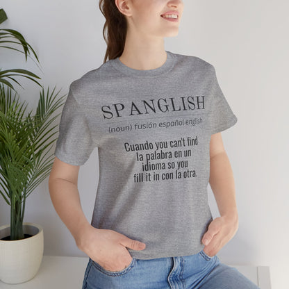 Spanglish Definition Shirt | Bilingual Pride Graphic Tee