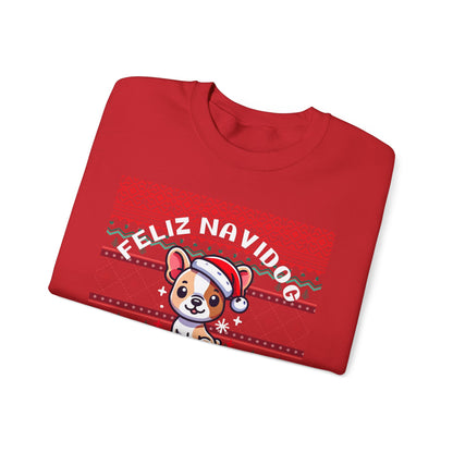 Feliz Navidog Ugly Christmas Sweater- French Bulldog