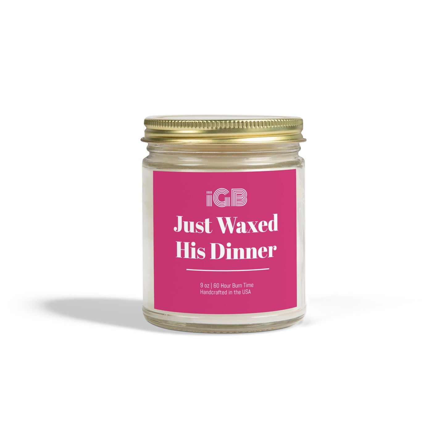 Just Waxed His Dinner Candle, Cozy Home Decor, Gift for Her, Aromatherapy, Seasonal fall Candle