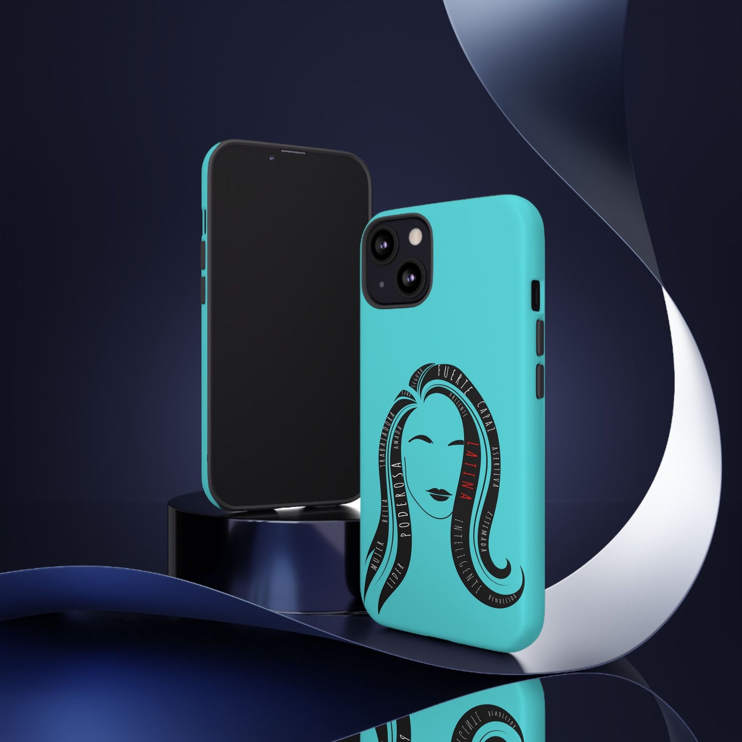 Blue Fuerza Latina Tough Phone Case | Latina Empowerment Protective Cover