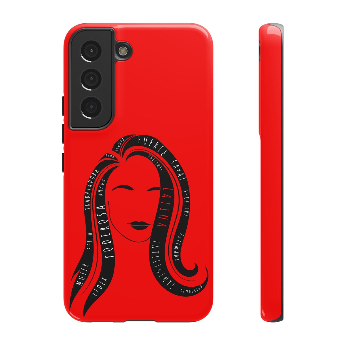 Red Fuerza Latina Tough Phone Case | Latina Empowerment Protective Cover