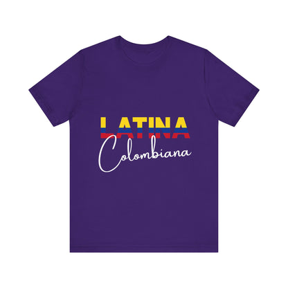 Latina Colombiana, Shirt - Colombian Latina Pride Graphic Tee for Women