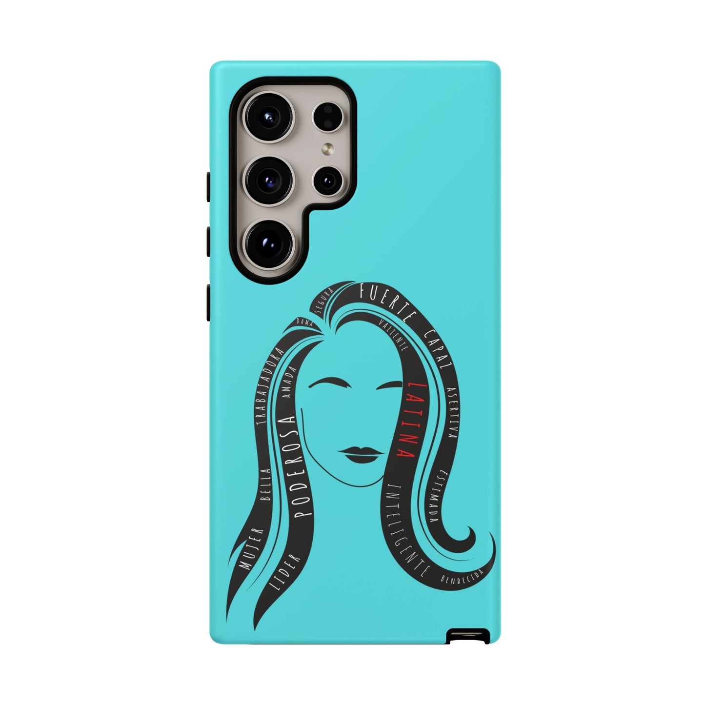 Blue Fuerza Latina Tough Phone Case | Latina Empowerment Protective Cover