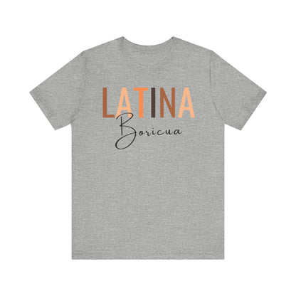 Latina Boricua, Shirt with Black Font