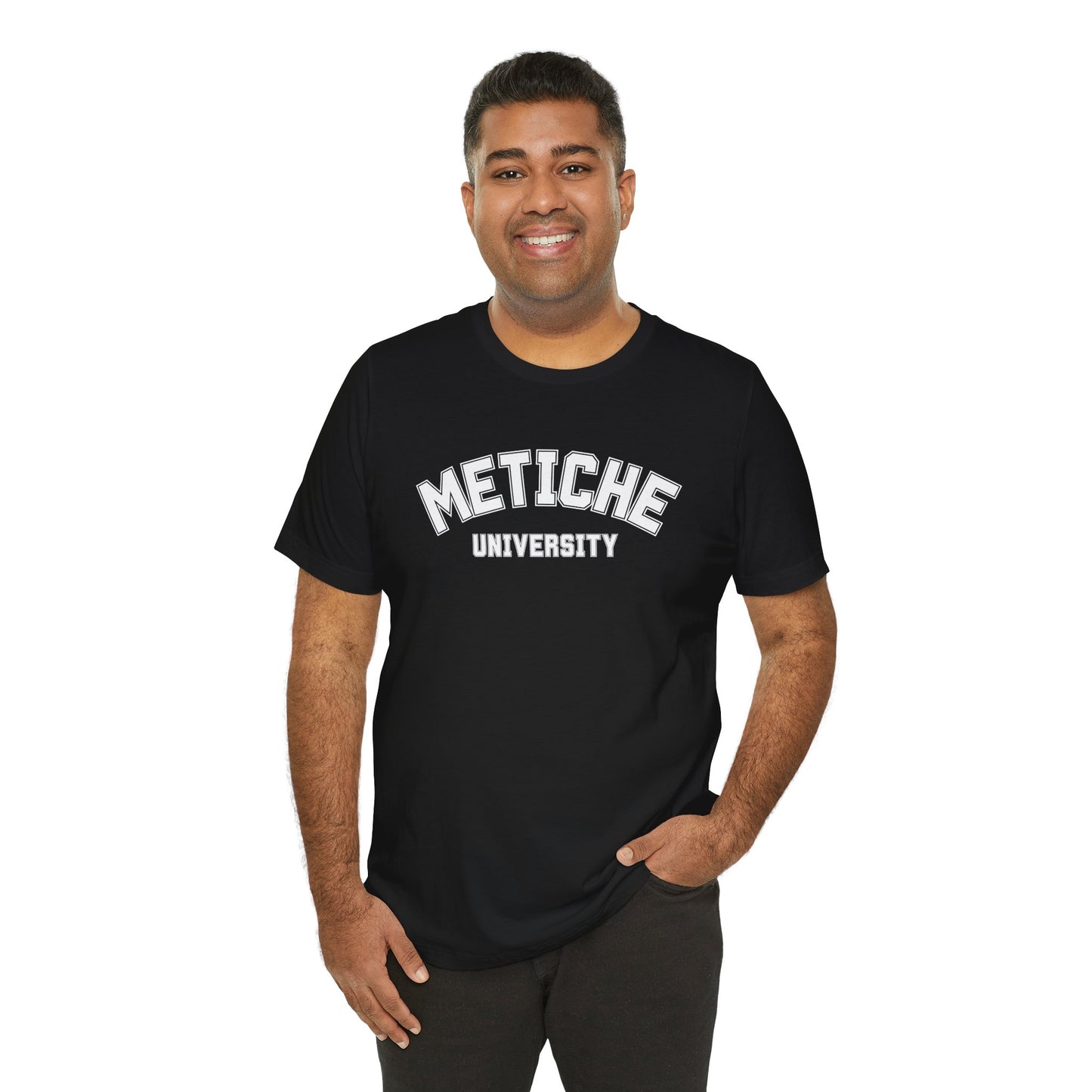 Metiche University Shirt | Funny Latina Graphic Tee
