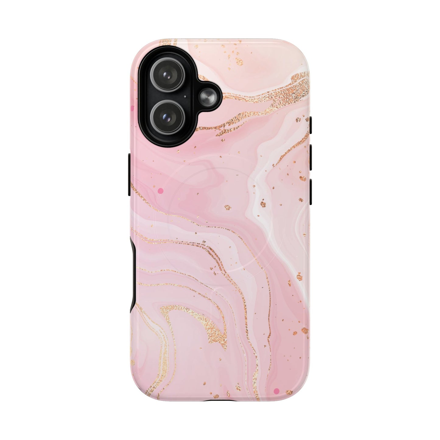 Rosé Luxe Marble MagSafe Phone Case