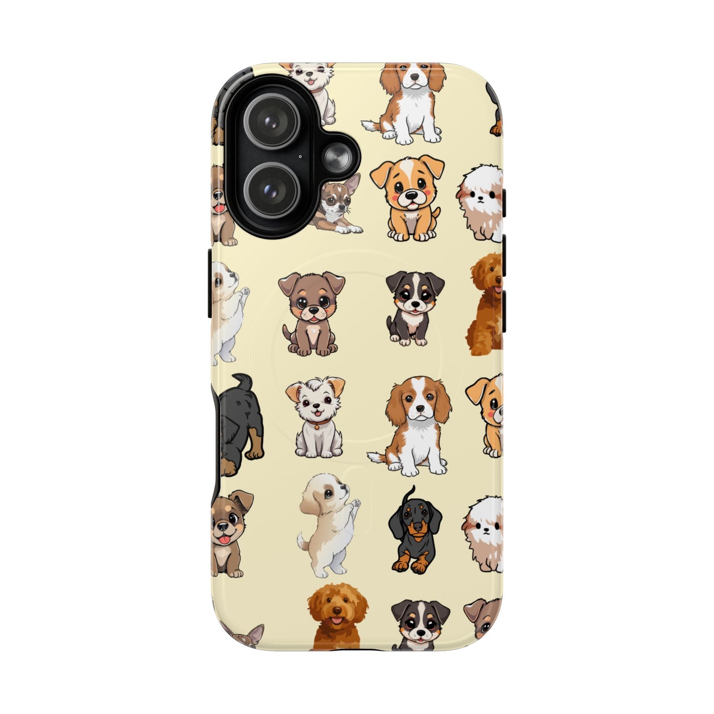 Puppy Love MagSafe Phone Case — Puppy Pattern Tough Protective Cover