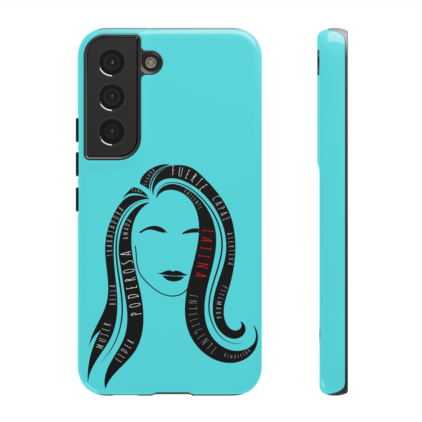 Blue Fuerza Latina Tough Phone Case | Latina Empowerment Protective Cover