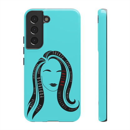 Blue Fuerza Latina Tough Phone Case | Latina Empowerment Protective Cover