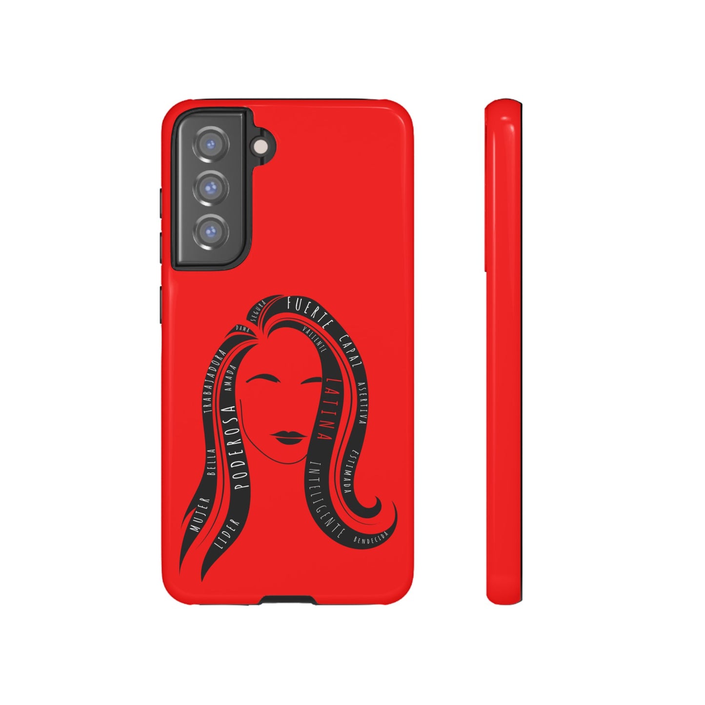 Red Fuerza Latina Tough Phone Case | Latina Empowerment Protective Cover