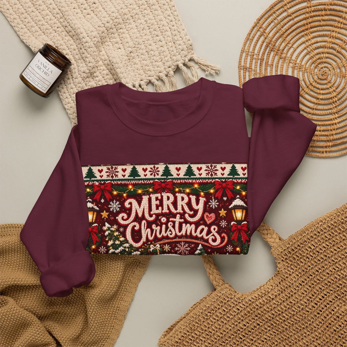Merry Christmas Vintage Christmas Truck Sweatshirt