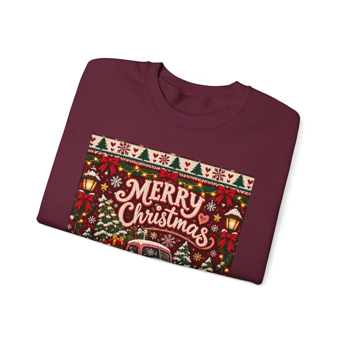 Merry Christmas Vintage Christmas Truck Sweatshirt