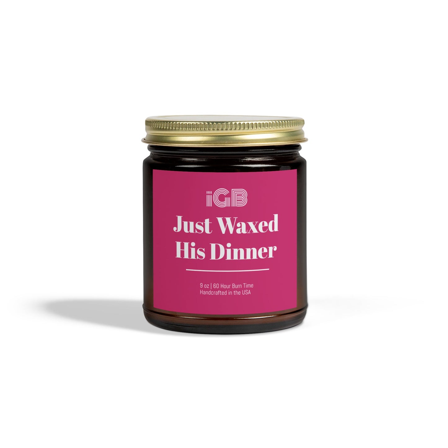 Just Waxed His Dinner Candle, Cozy Home Decor, Gift for Her, Aromatherapy, Seasonal fall Candle
