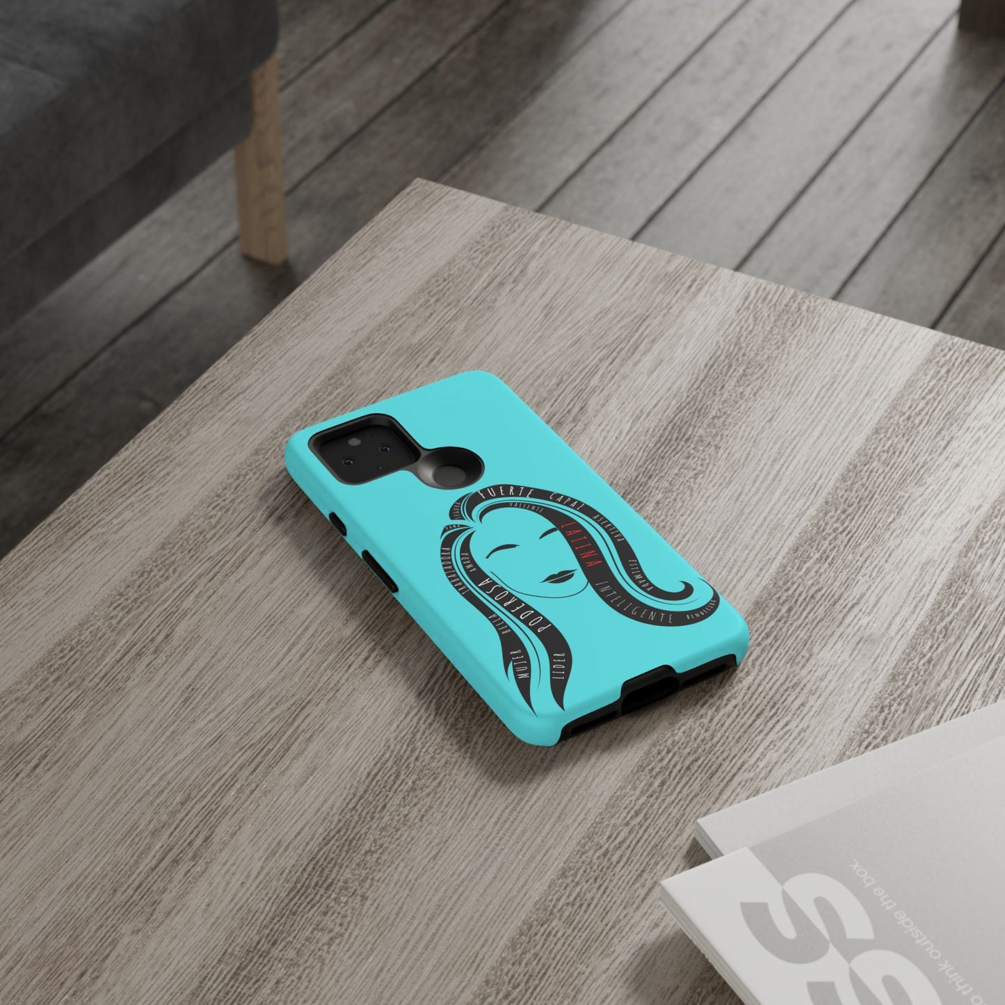 Blue Fuerza Latina Tough Phone Case | Latina Empowerment Protective Cover