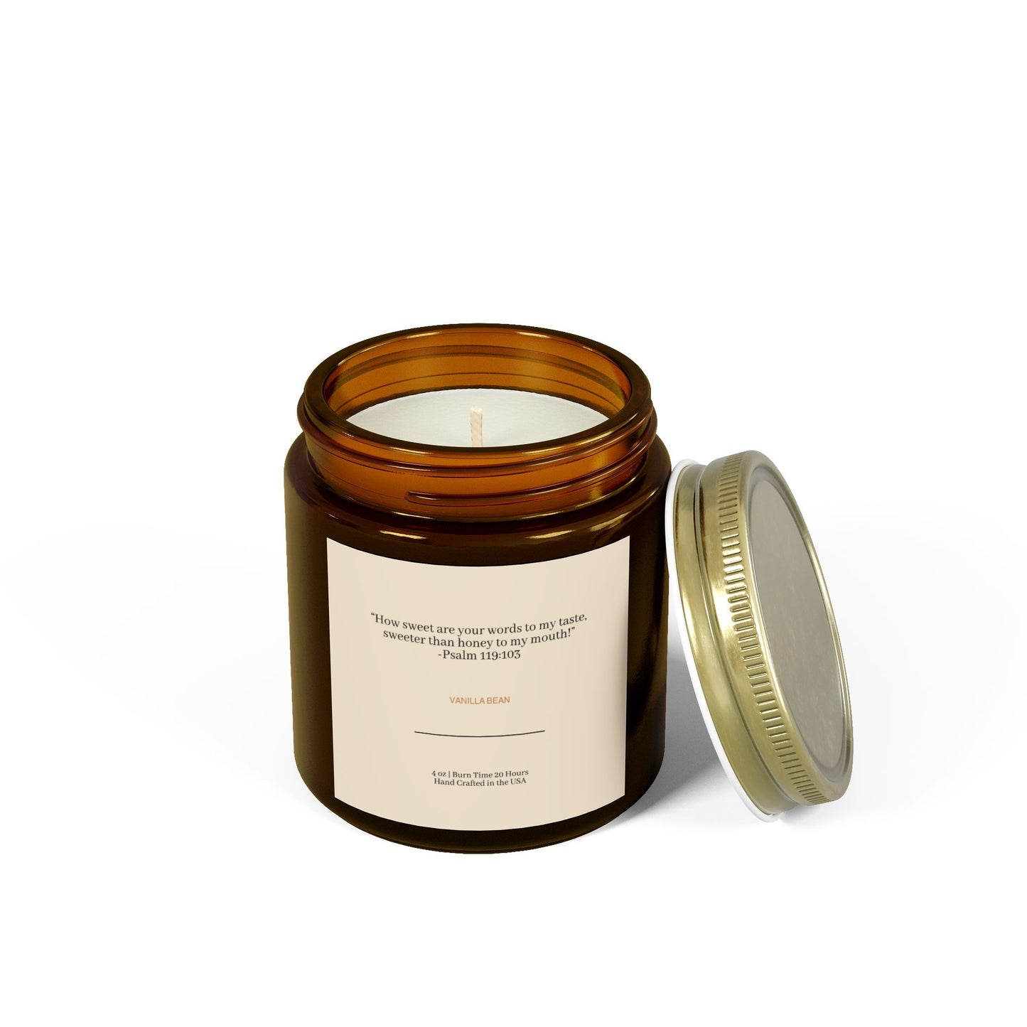 Psalm 119:103 Vanilla Bean Candle