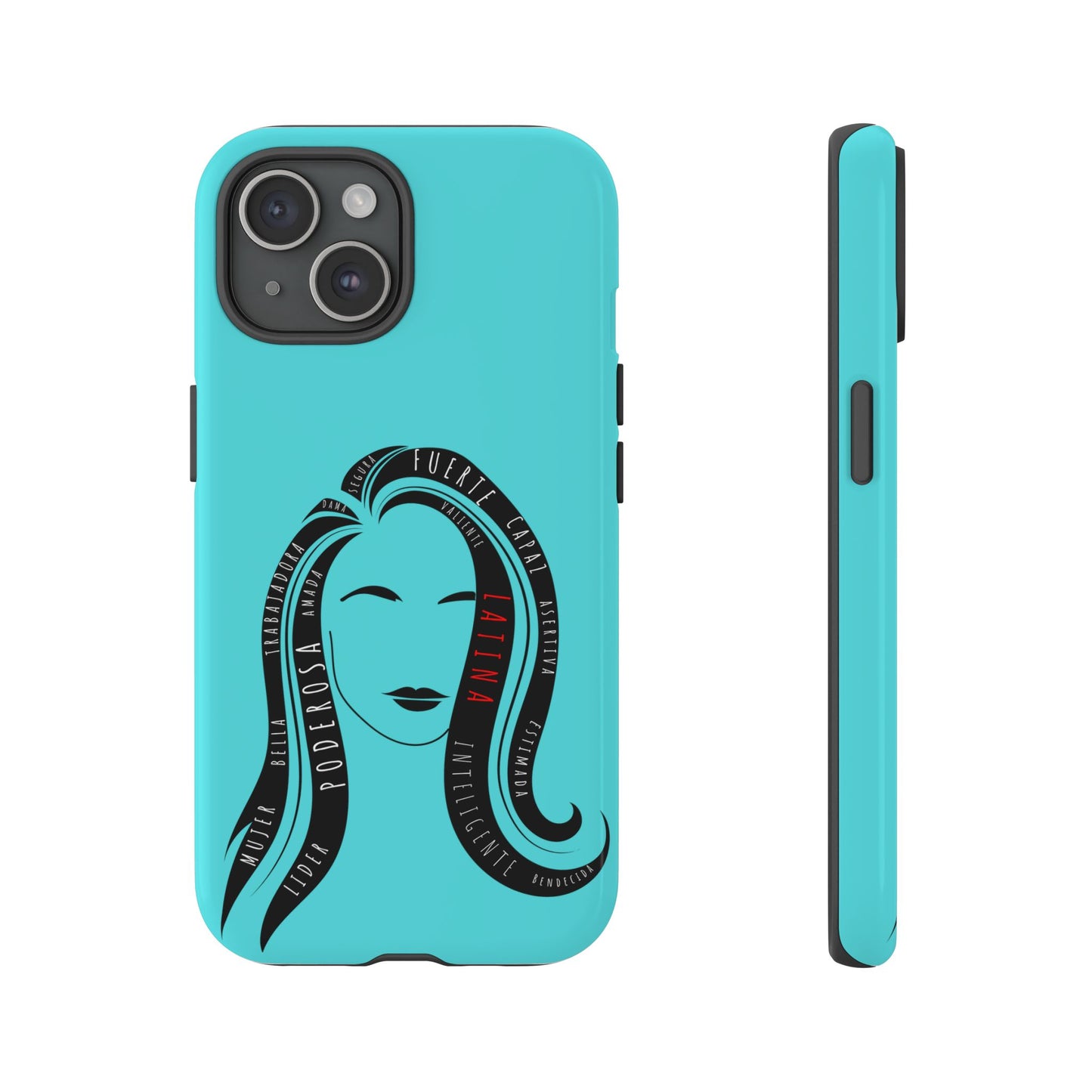 Blue Fuerza Latina Tough Phone Case | Latina Empowerment Protective Cover