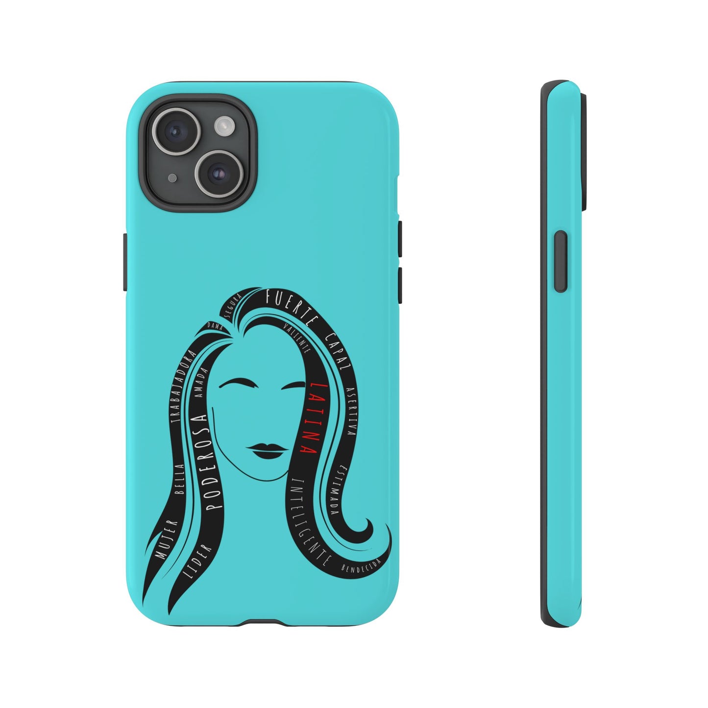Blue Fuerza Latina Tough Phone Case | Latina Empowerment Protective Cover