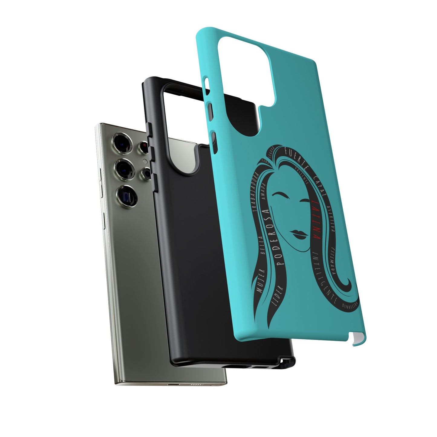 Blue Fuerza Latina Tough Phone Case | Latina Empowerment Protective Cover