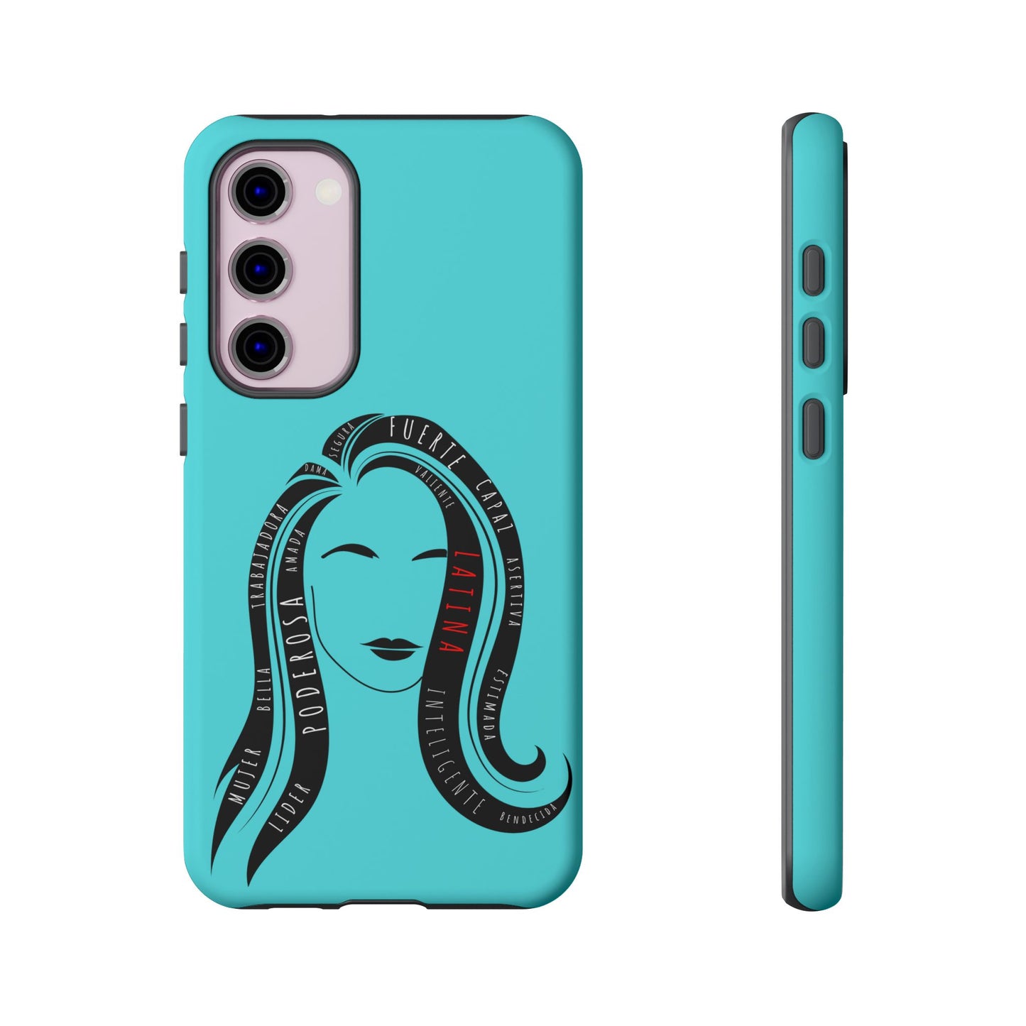 Blue Fuerza Latina Tough Phone Case | Latina Empowerment Protective Cover