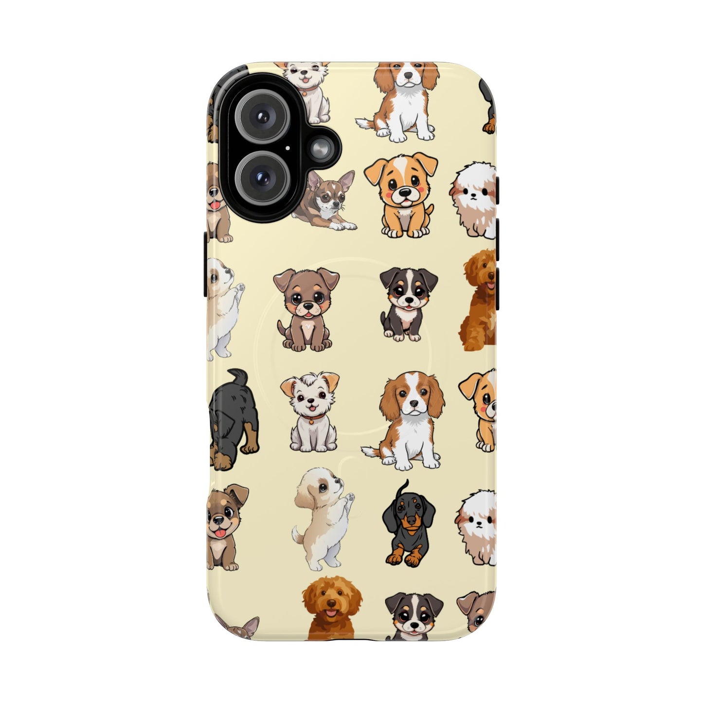 Puppy Love MagSafe Phone Case — Puppy Pattern Tough Protective Cover