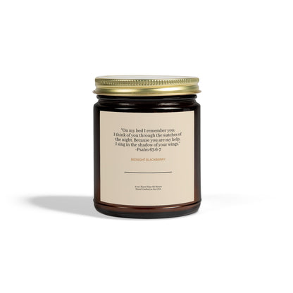 Psalm 63:6-7 Midnight Blackberry Candle