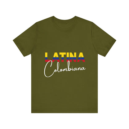Latina Colombiana, Shirt - Colombian Latina Pride Graphic Tee for Women