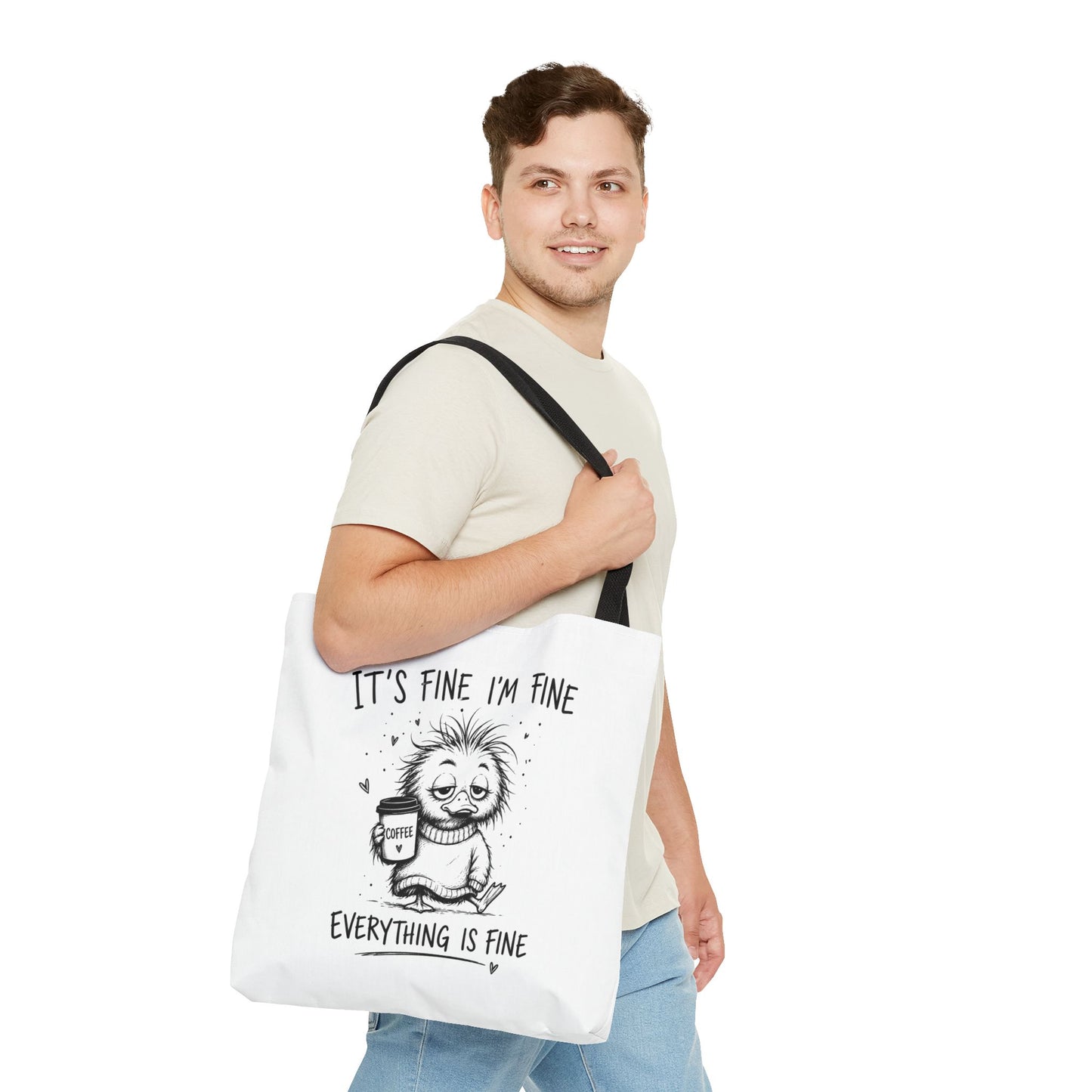 Everything is Fine Tote Bag | Canvas Carryall