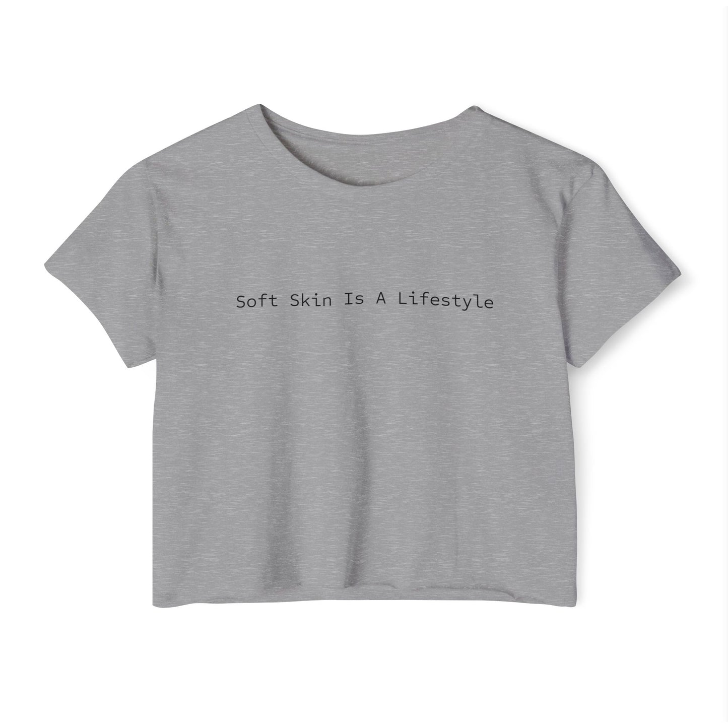 Soft Skin Is A Lifestyle™ Cropped Tee | Skincare & Esthetician Summer Top