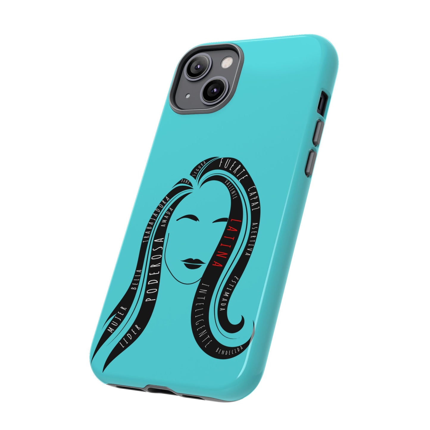 Blue Fuerza Latina Tough Phone Case | Latina Empowerment Protective Cover