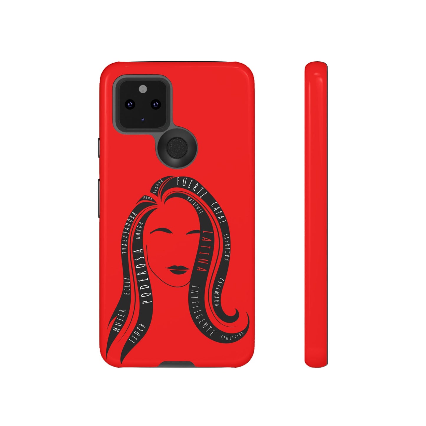 Red Fuerza Latina Tough Phone Case | Latina Empowerment Protective Cover