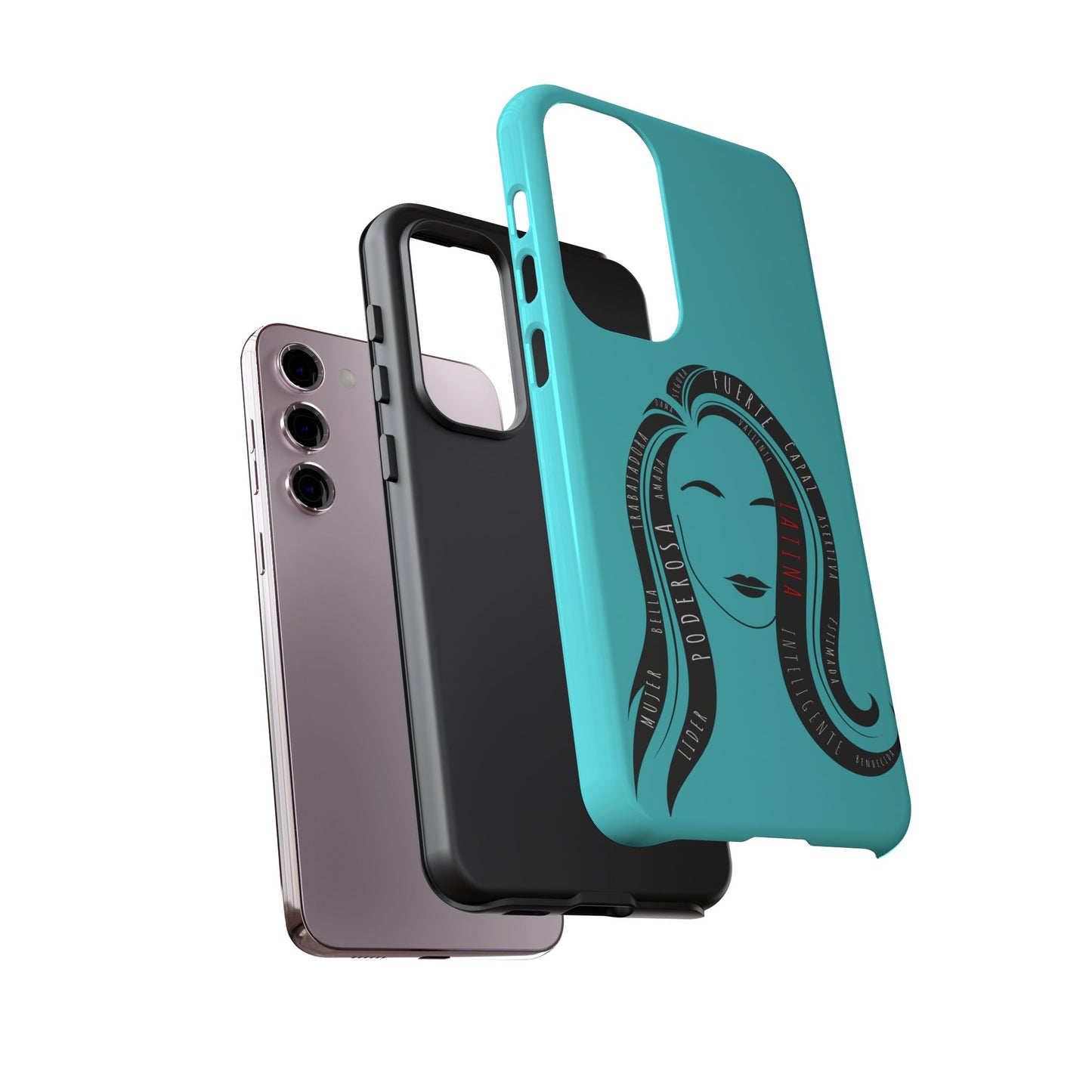 Blue Fuerza Latina Tough Phone Case | Latina Empowerment Protective Cover