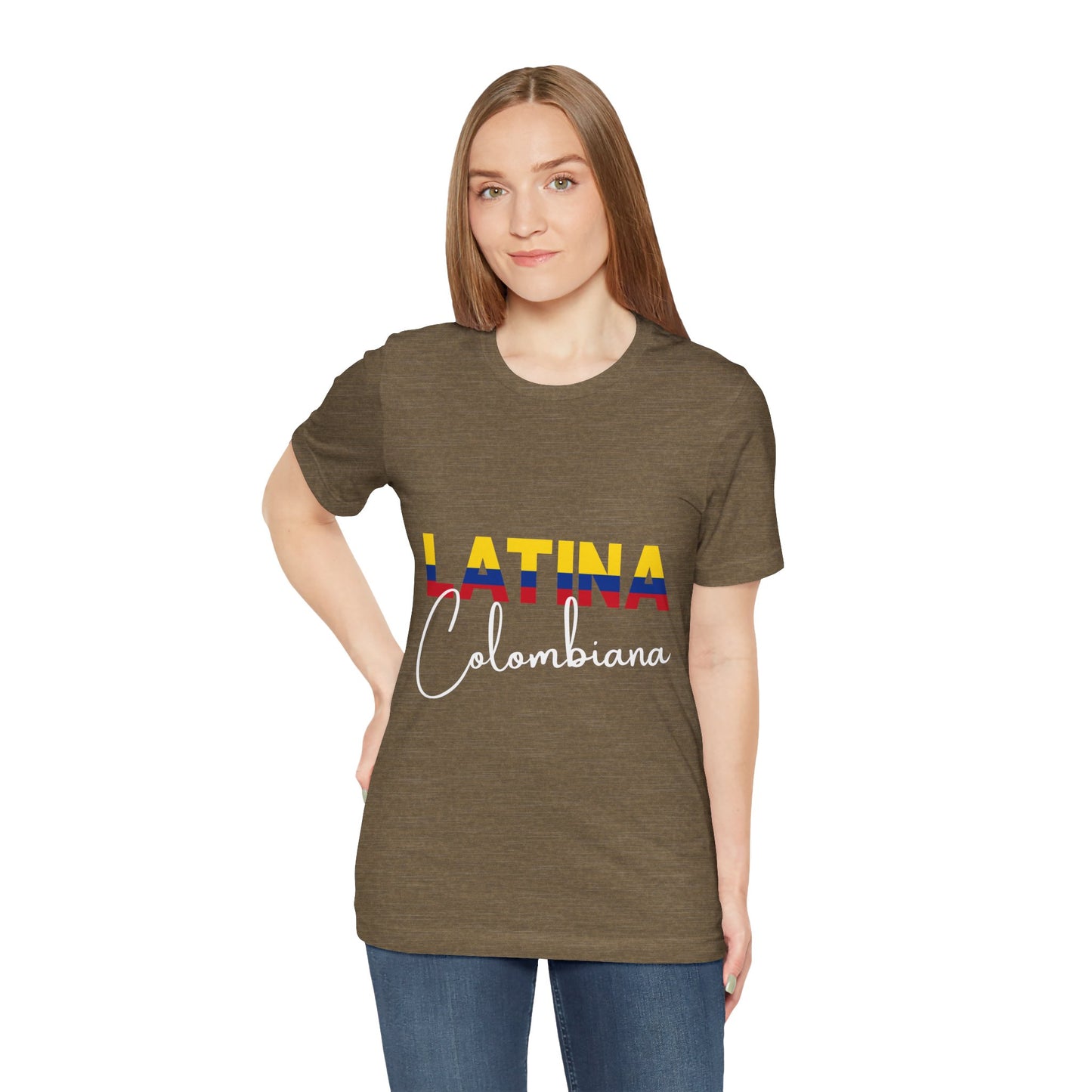Latina Colombiana, Shirt - Colombian Latina Pride Graphic Tee for Women