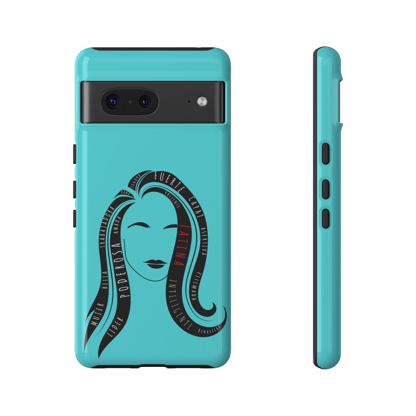 Blue Fuerza Latina Tough Phone Case | Latina Empowerment Protective Cover