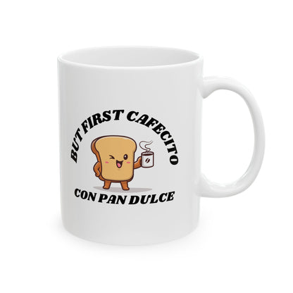 But First Cafecito Ceramic Mug 11oz | Latina Coffee Lover Cup
