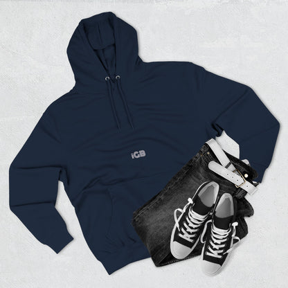 iGB Fits Cozy Three-Panel Fleece Hoodie, Casual Wear, Unisex Fashion, Gift for Her/Him, Fall/Winter Apparel, Comfortable Layering