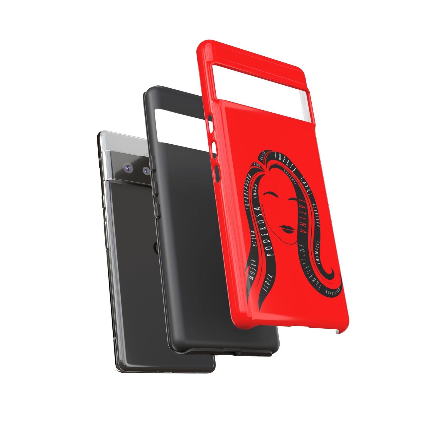 Red Fuerza Latina Tough Phone Case | Latina Empowerment Protective Cover