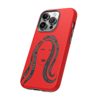 Red Fuerza Latina Tough Phone Case | Latina Empowerment Protective Cover