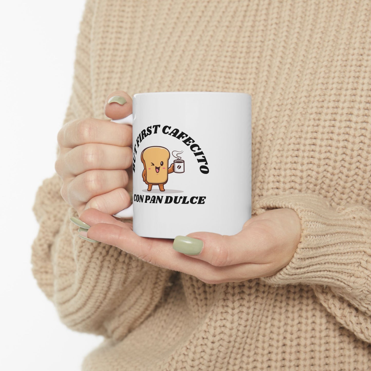 But First Cafecito Ceramic Mug 11oz | Latina Coffee Lover Cup