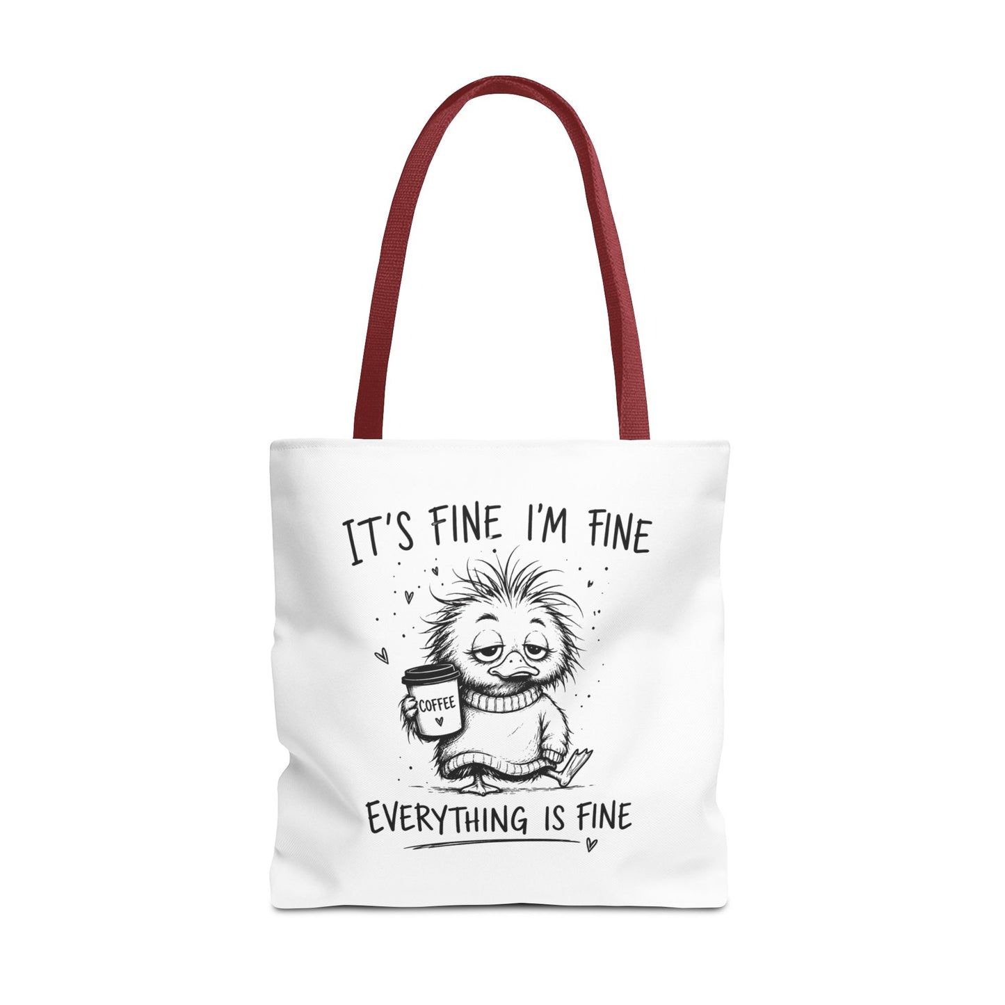 Everything is Fine Tote Bag | Canvas Carryall
