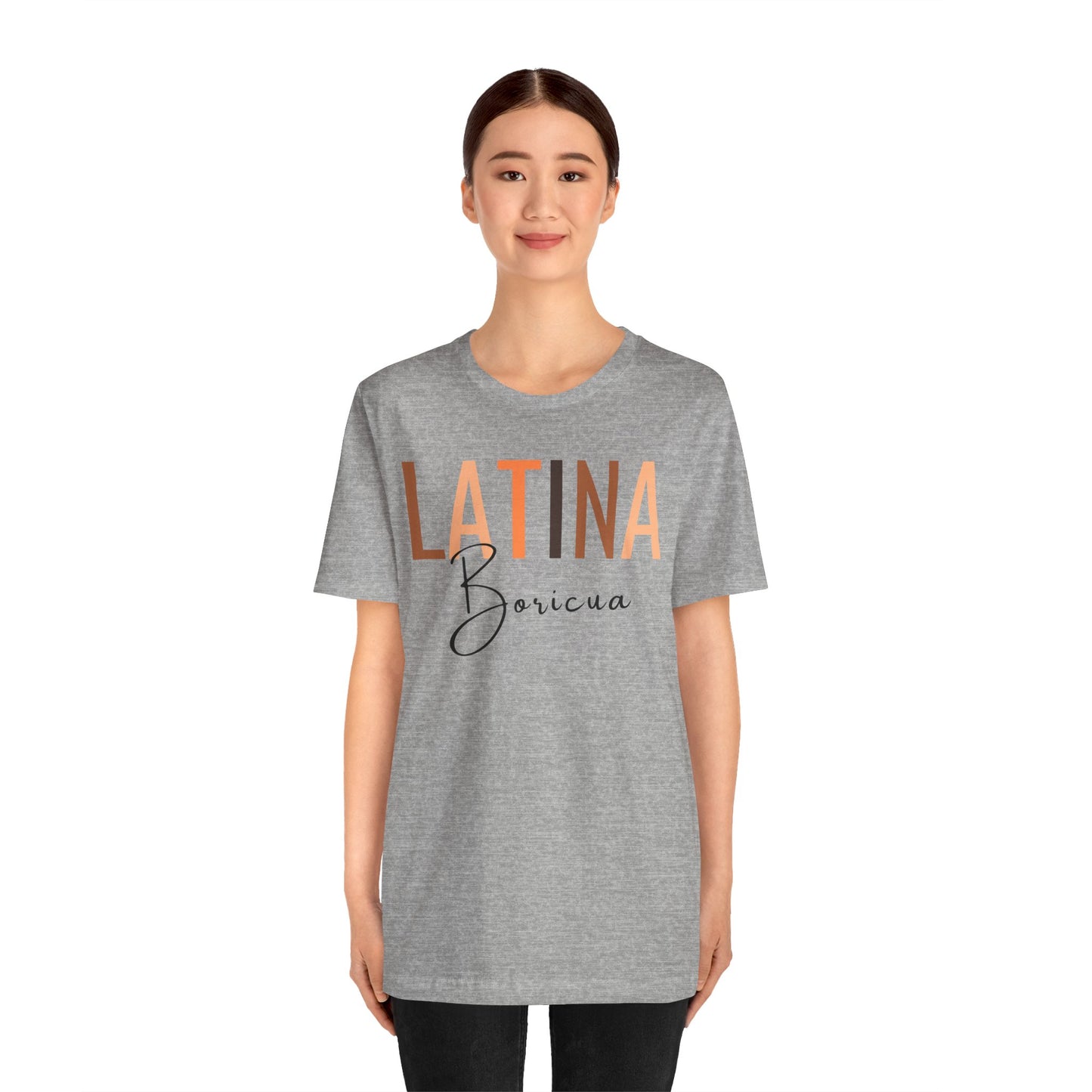 Latina Boricua, Shirt with Black Font